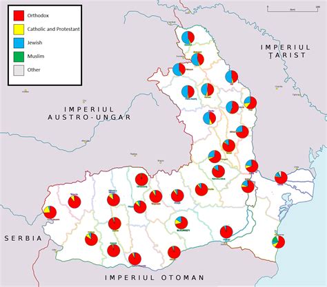 Religious makeup of Romanian cities in 1900 [1250 x 1100] : r/MapPorn