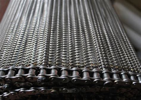 Flat Surface Stainless Steel Metal Wire Mesh Chain Link Conveyor Belt ...