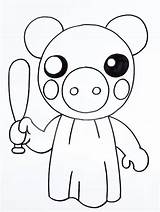 Stitchy Piggy Roblox Coloring Page  Free Printable Pages For Kids sketch template