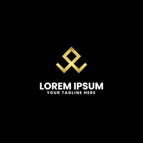 Premium Vector | Luxury gold colour logo design template