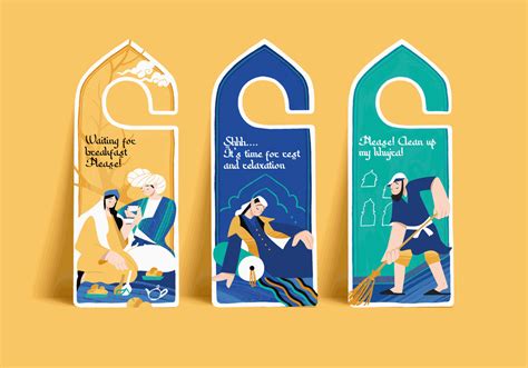 Khujra Studios door hangers on Behance