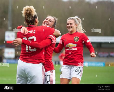 Manchester United's Lauren James celebrates scoring the opening goal ...