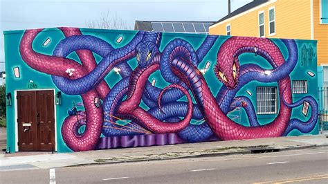 OC New Orleans mural, South 7th Ward at St Bernard Ave and Marais St ...