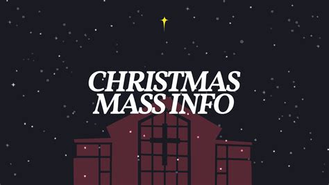 Christmas Mass Info — Holy Cross Church