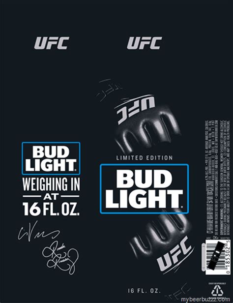 Bud Light - UFC Limited Edition 16oz Aluminum Bottles & Kickoff Cans - mybeerbuzz.com - Bringing ...