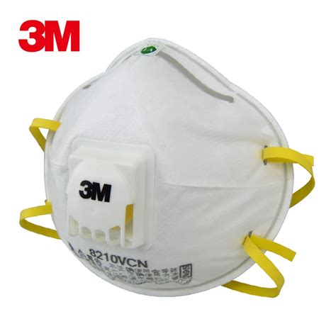 3M 8210V Respirator dust Mask Cool flow Valve Particles Mask PM2.5 N95 Respiratory Protection ...