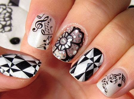 Amazing Music Notes Nail Art Designs, Ideas & Trends 2014 | Fabulous Nail Art Designs