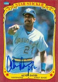 Alvin Davis autographed Baseball Card (Seattle Mariners) 1986 Fleer ...