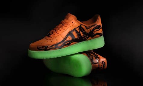 Nike Air Force Low Orange Skeleton Halloween (2020 ...