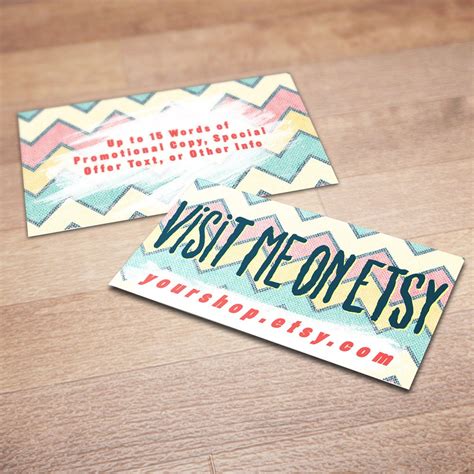 100 Custom Business Cards for Promoting Your Etsy Shop