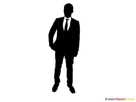 Clipart de silueta hombre de negocios