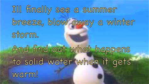 Olaf Frozen Summer Song Lyrics