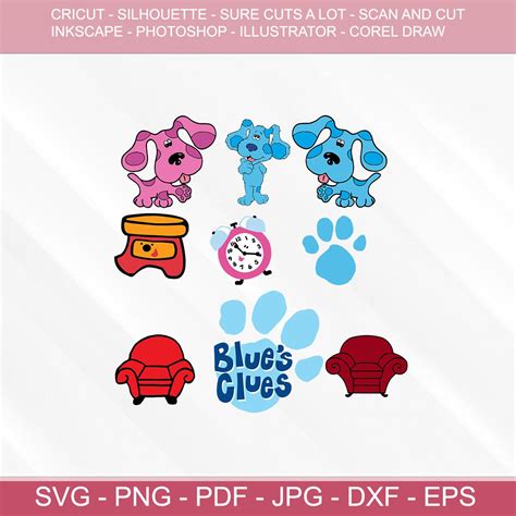 Bundle Blue's Clues Svgvector Cut File for Cricut | Etsy New Zealand