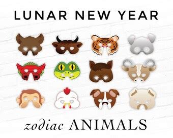 Free printable chinese animal masks, Download Free printable chinese ...