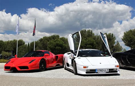 Wallpaper Lamborghini, Ferrari, Enzo images for desktop, section суперкары - download