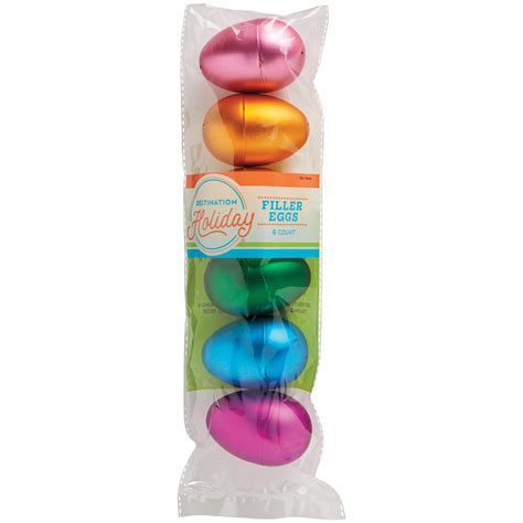 Destination Holiday Plastic Easter Filler Eggs - Satin Metallic - Shop ...