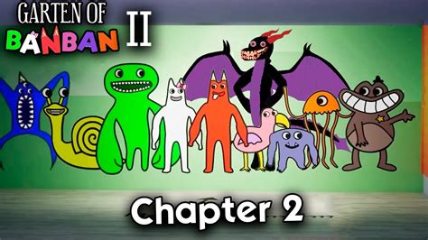 Garten Of Banban 2 - All New Characters Chapter 2 [New Monster] - YouTube