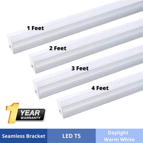 LED T5 Light 18W Tube 4FT Complete Set (White, Warm White, Colour ...