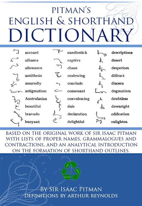 Buy PITMANS ENGLISH SHORTHAND Dictionary Proper Names Grammalogues ...