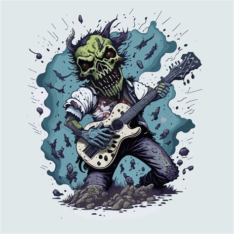 Zombie Guitar - Buy t-shirt designs