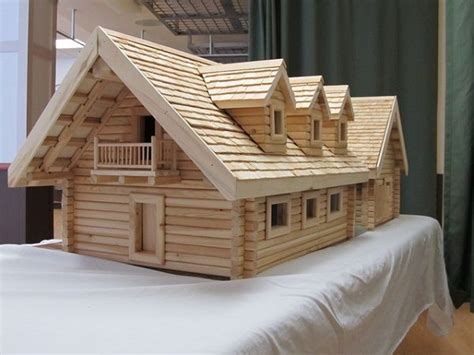 Imagen maqueta casa madera del artículo Cómo hacer Maquetas de Casas | Casas de paletas, Casas ...