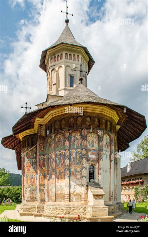 The Painted Church at Moldovita Monastery, Vatra Moldovitei, Romania ...