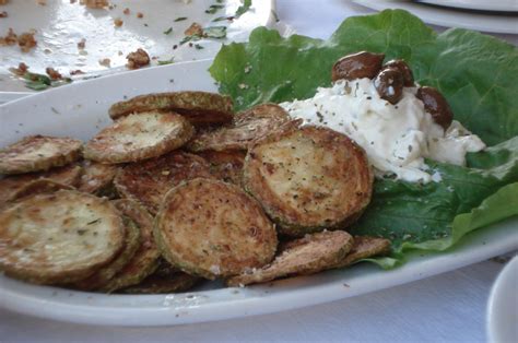 Greek recipes - Fried zucchini