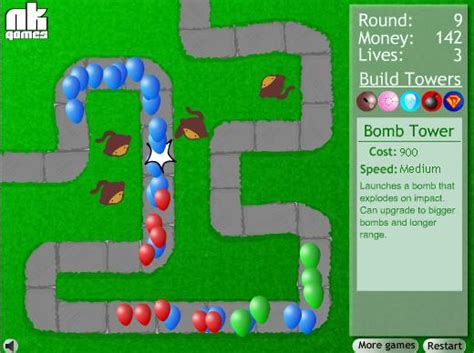 Online Games: Bloons Tower Defense