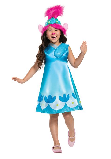 Trolls World Tour Girl's Classic Poppy Costume | Toddler Poppy Costume