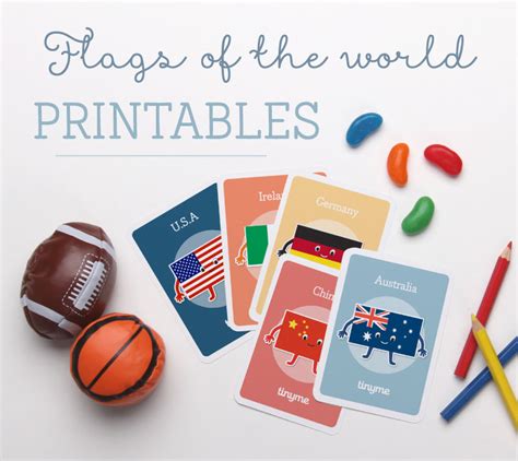 FREE Flags of the World Printables for Kids ~ Tinyme Blog