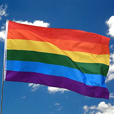 Aliexpress.com : Buy 1 Piece Colorful Rainbow Flag Polyester Large Gay Pride Flag with Brass ...