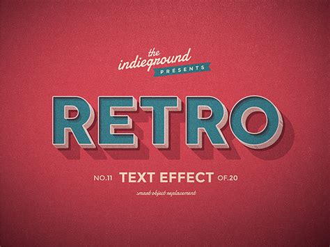 Retro/Vintage Text Effects Vol.2 on Behance