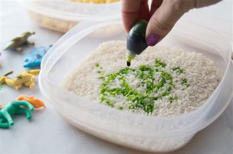 How to Dye Rice - Little Bins for Little Hands