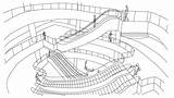 Escalator Coloring Pages sketch template