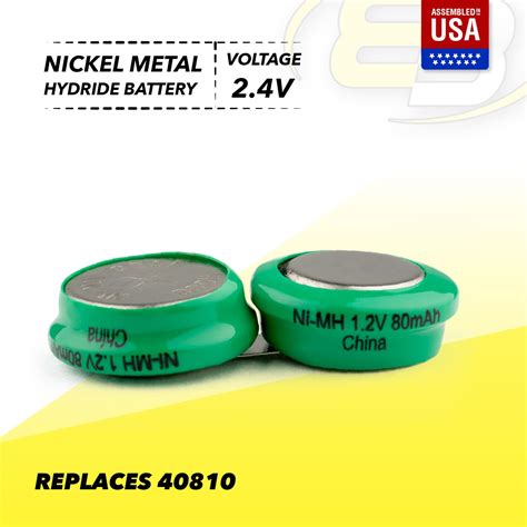 2-PACK Exell Headset Battery for TV EARS 5.0 Rechargeable NiMH Battery ...