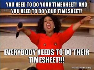 Timesheet Meme