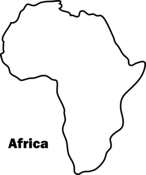 Africa Outline svg png jpeg file