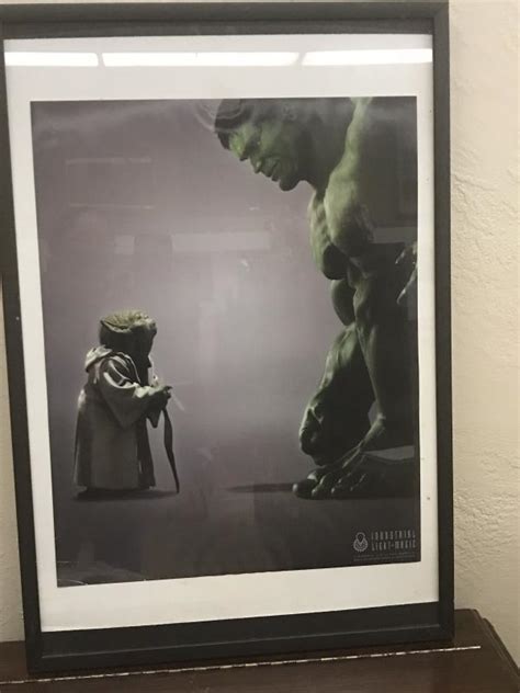 Yoda and Hulk Poster Designed by Industrial Light Magic (Item #109 ...