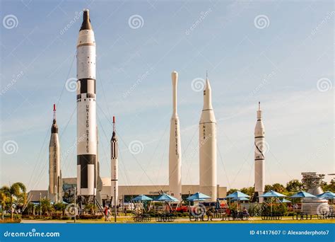 Rocket Garden at the Kennedy Space Center Editorial Photography - Image of apollo, mercury: 41417607