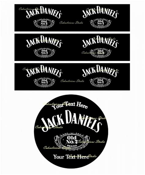 Blank Jack Daniels Label Template