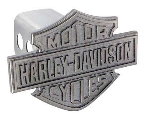 Harley-Davidson® Trailer Hitch Cover, Black Metal Bar & Shield, 2 Inch ...