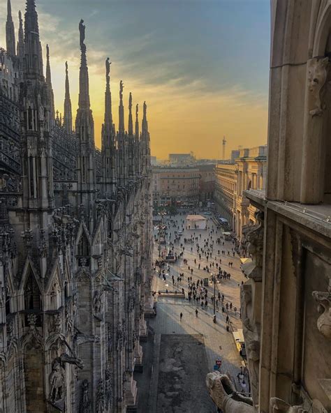 view from the cathedral of Milan : r/pics