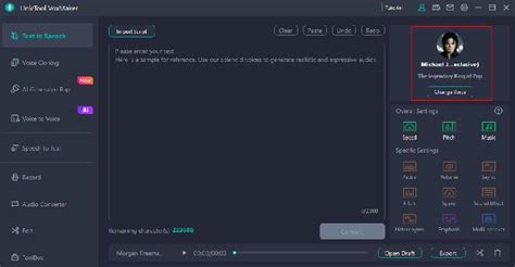 Transform Your Voice with Michael Jackson AI Voice Changer