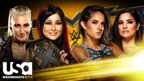 Io Shirai & Rhea Ripley Vs. Dakota Kai & Raquel González Announced For Tomorrow's WWE NXT ...