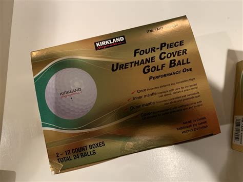 Kirkland signature 4-piece golf balls performance one — GolfWRX