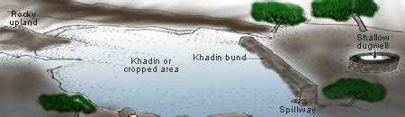 Draw and explain Khadin system of water harvesting - Science - Our Environment - 1780351 ...