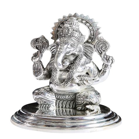 Silver Idol Ganesh Ji