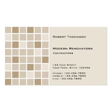 Brown Tile Business Card