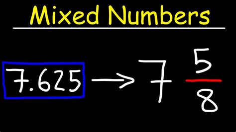 Mixed Number To Decimal Conversion