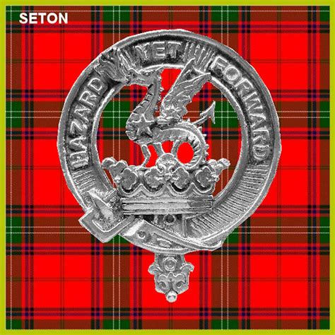 Seton Scottish Clan Crest Badge Dress Fur Sporran - Etsy UK